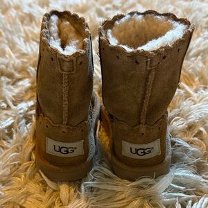 UGG Tan Sheepskin Boots size 8 kids
